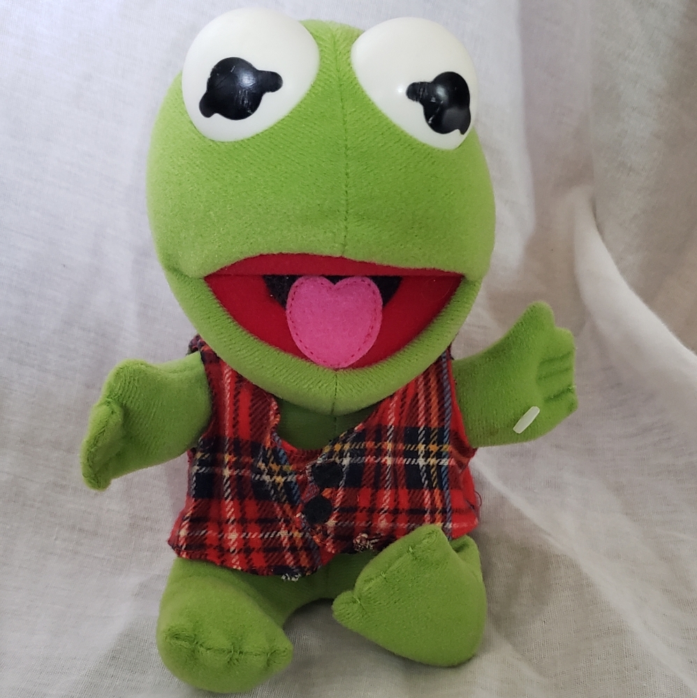 McDonald's Green and Red Stuffed Animal Frog‎